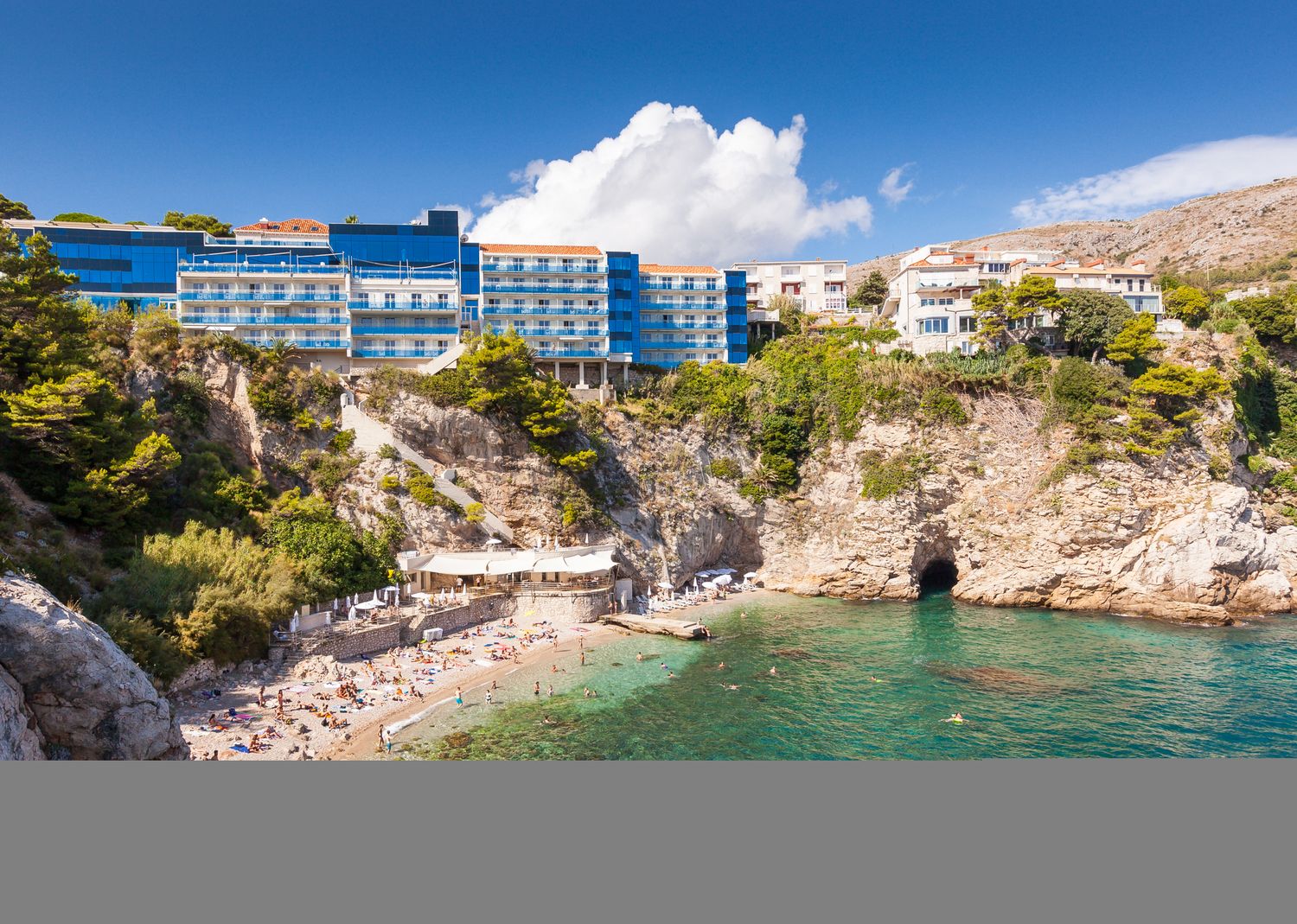 Plaža Bellevue near central Dubrovnik.